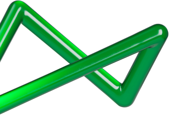 Logo next verde com efeito de vidro.